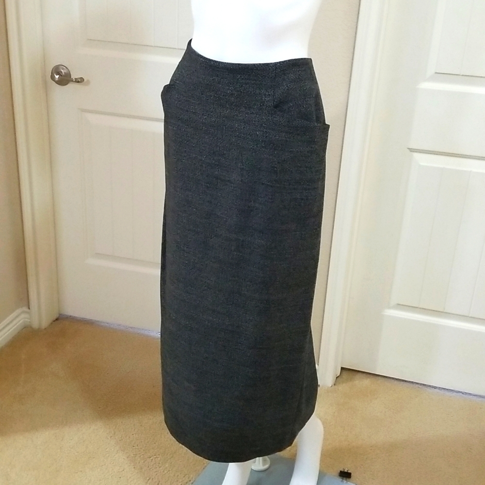 Linda Allard Classic Grey pencil skirt